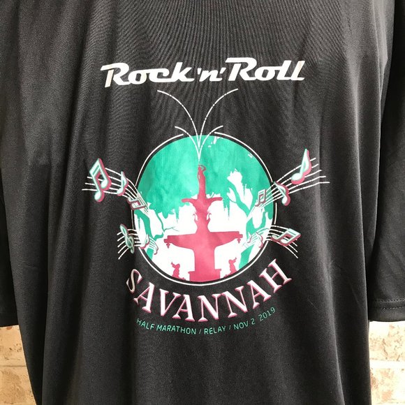 Savannah GA Half Marathon T Shirt Forsyth Fountain - Picture 5 of 13